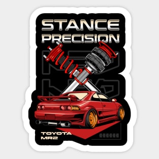 MR2 Stance Precision Sticker